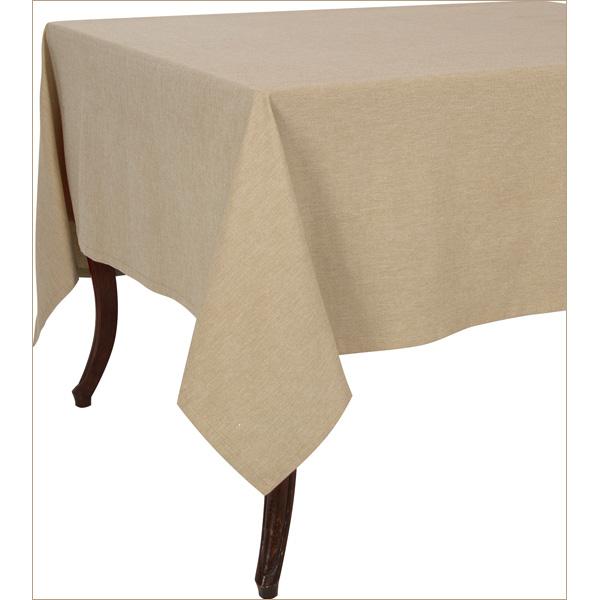  Chambray Tablecloth Square Flax