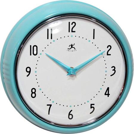 Retro Wall Clock Turquoise