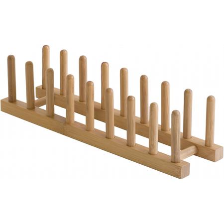 Bamboo Plate Rack