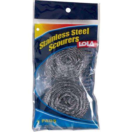 Lola Stainless-Steel Scrubbers Set/2